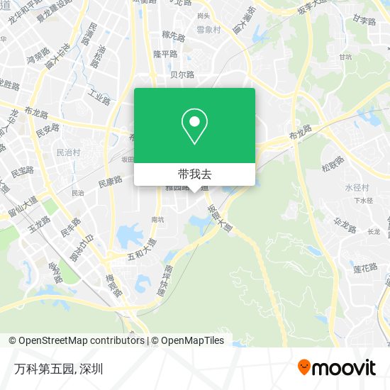 万科第五园地图
