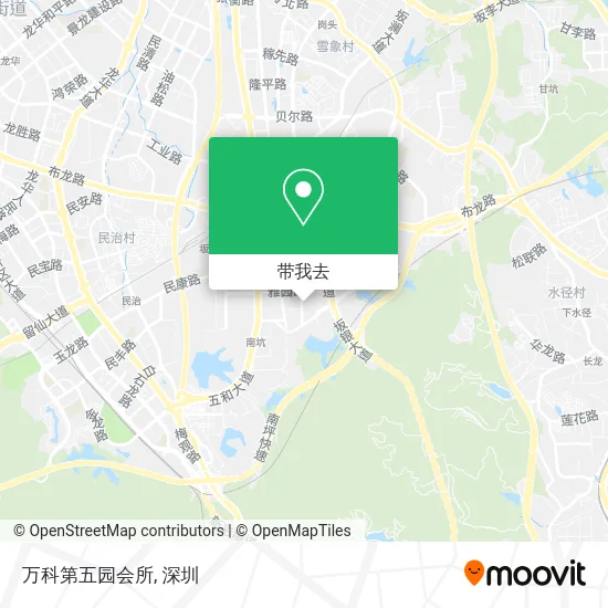 万科第五园会所地图