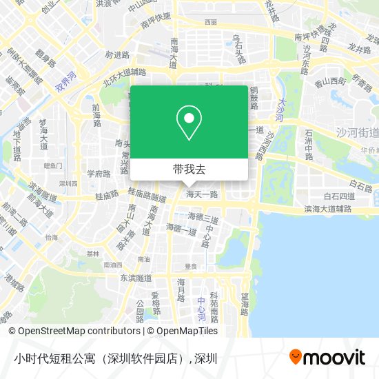 小时代短租公寓（深圳软件园店）地图