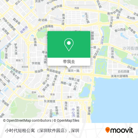 小时代短租公寓（深圳软件园店）地图