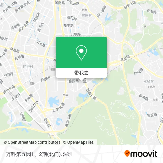 万科第五园1、2期(北门)地图