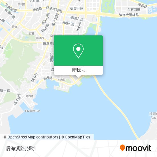 后海滨路地图