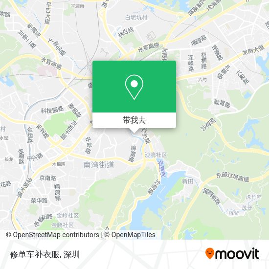 修单车补衣服地图