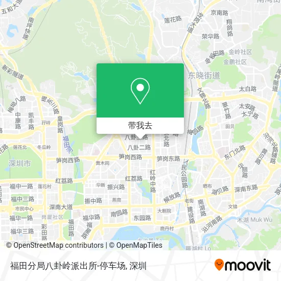 福田分局八卦岭派出所-停车场地图