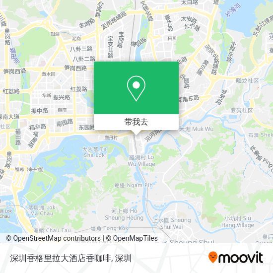 深圳香格里拉大酒店香咖啡地图