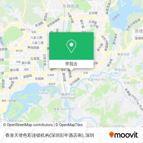 香港天使色彩连锁机构(深圳彭年酒店南)地图