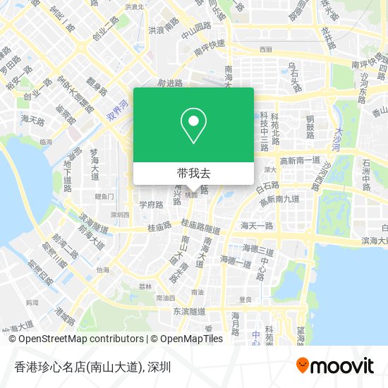 香港珍心名店(南山大道)地图