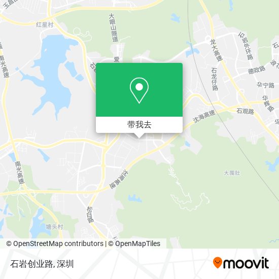 石岩创业路地图