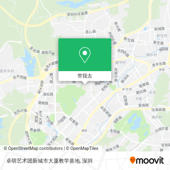 卓萌艺术团新城市大厦教学基地地图