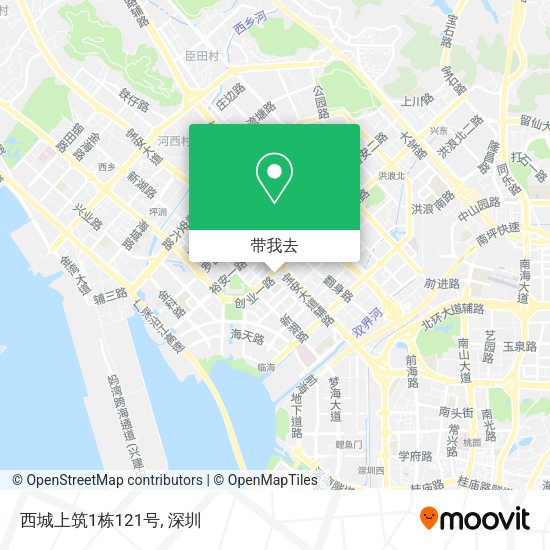 西城上筑1栋121号地图