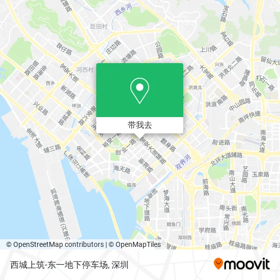西城上筑-东一地下停车场地图