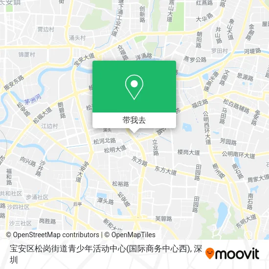 宝安区松岗街道青少年活动中心(国际商务中心西)地图