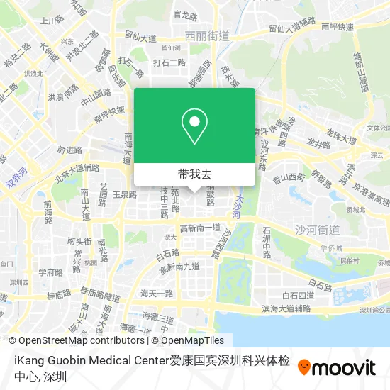 iKang Guobin Medical Center爱康国宾深圳科兴体检中心地图