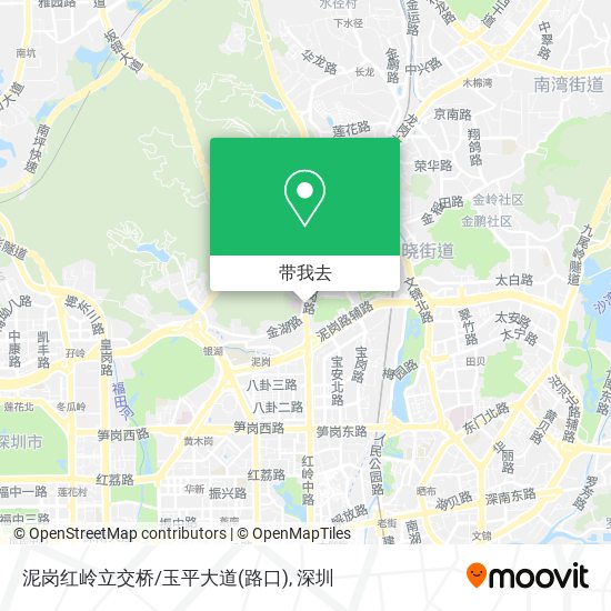 泥岗红岭立交桥/玉平大道(路口)地图