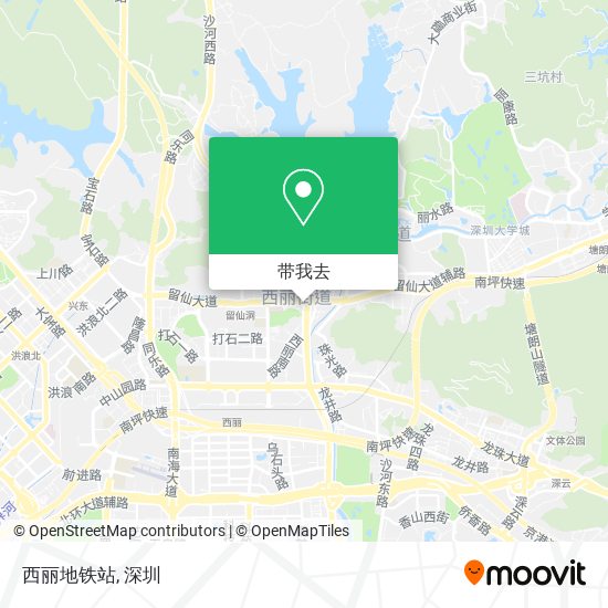 西丽地铁站地图