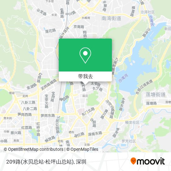 209路(水贝总站-松坪山总站)地图