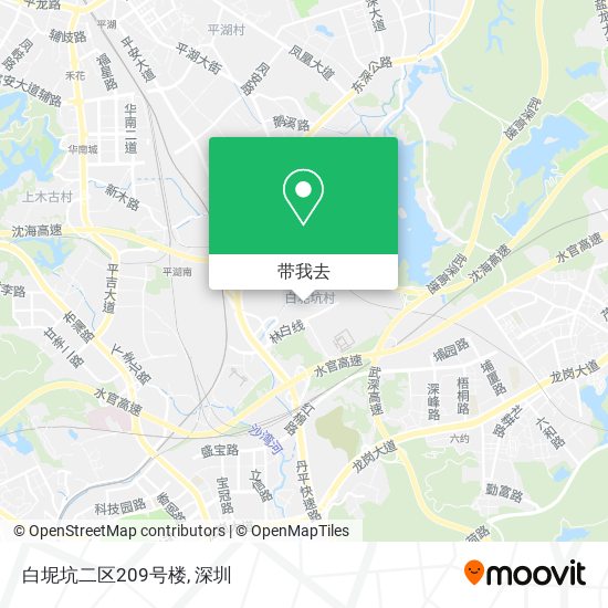 白坭坑二区209号楼地图