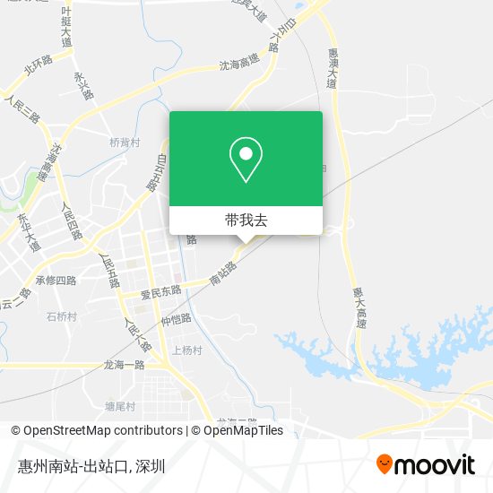 惠州南站-出站口地图