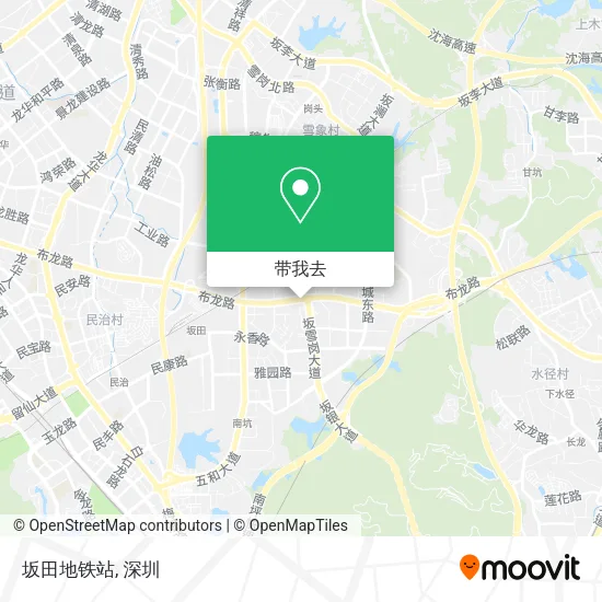 坂田地铁站地图