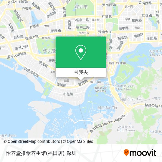 怡养堂推拿养生馆(福田店)地图