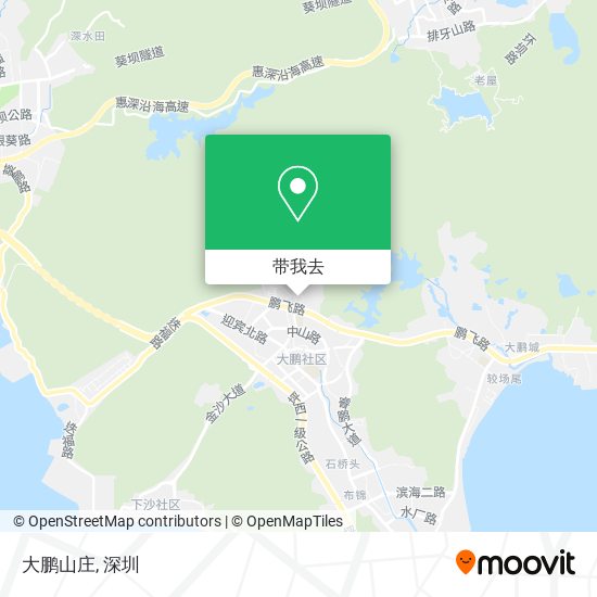 大鹏山庄地图
