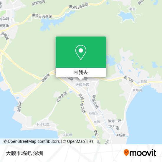 大鹏市场街地图