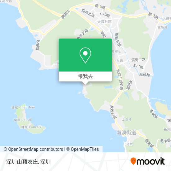 深圳山顶农庄地图