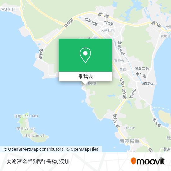 大澳湾名墅别墅1号楼地图