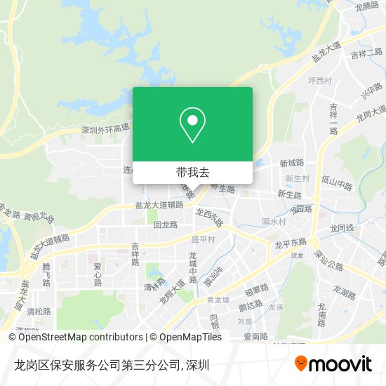 龙岗区保安服务公司第三分公司地图