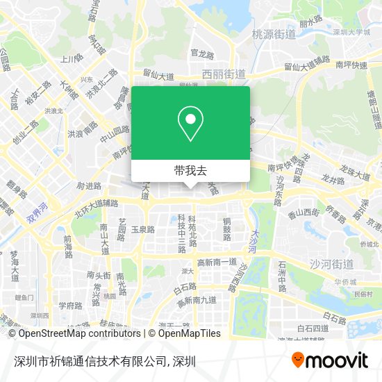 深圳市祈锦通信技术有限公司地图