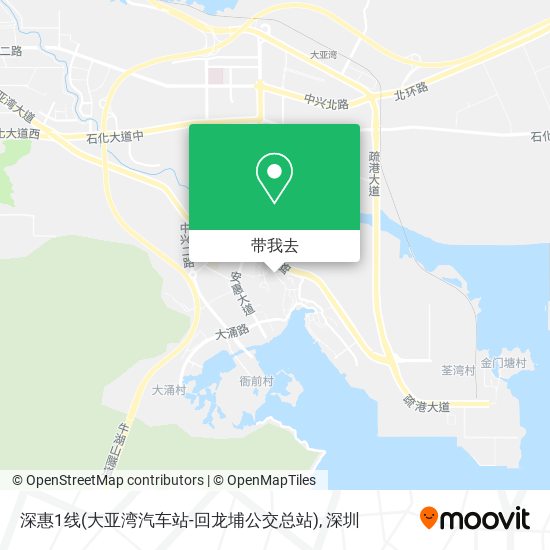 深惠1线(大亚湾汽车站-回龙埔公交总站)地图