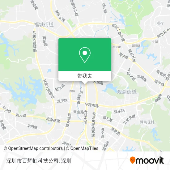 深圳市百辉虹科技公司地图
