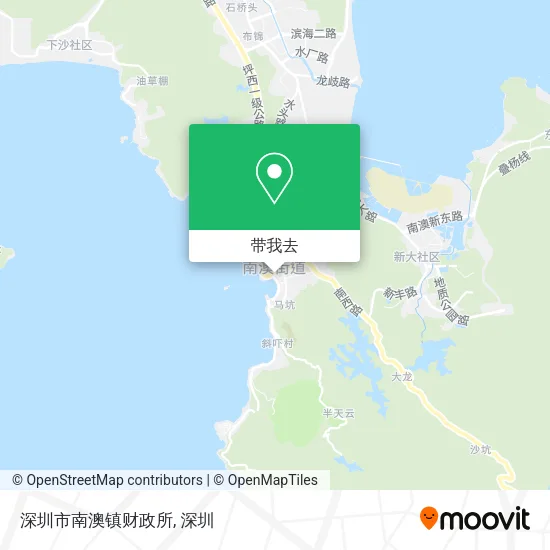 深圳市南澳镇财政所地图