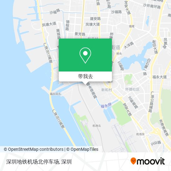 深圳地铁机场北停车场地图