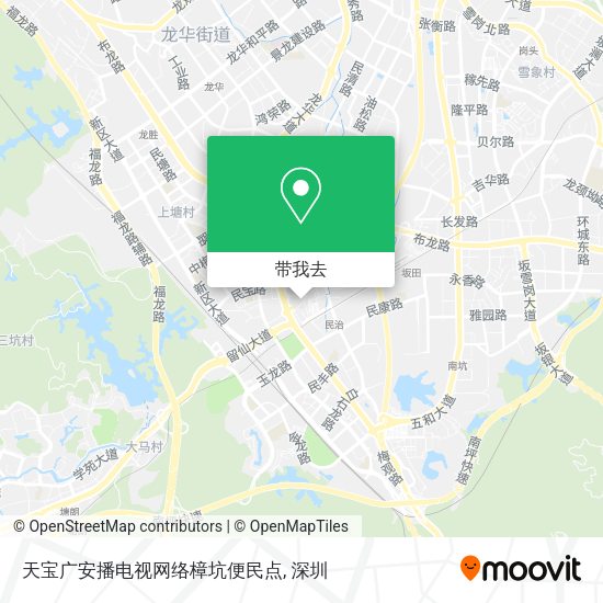 天宝广安播电视网络樟坑便民点地图