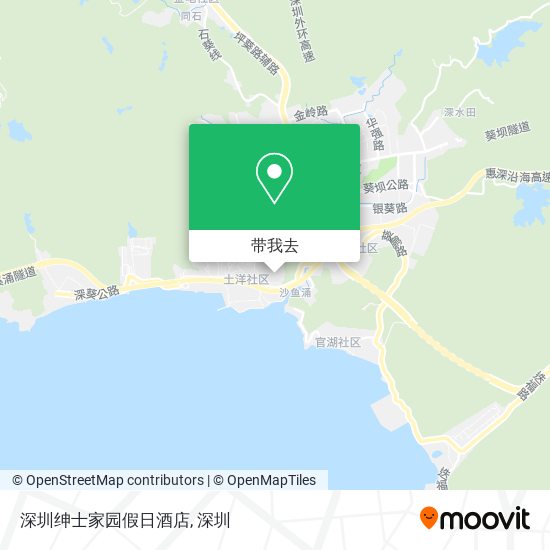 深圳绅士家园假日酒店地图