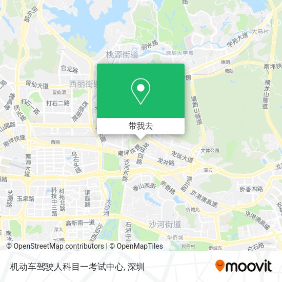 机动车驾驶人科目一考试中心地图