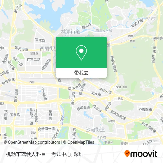 机动车驾驶人科目一考试中心地图