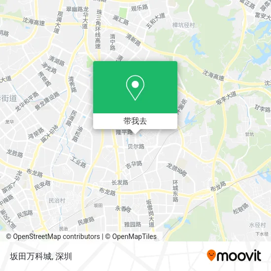 坂田万科城地图