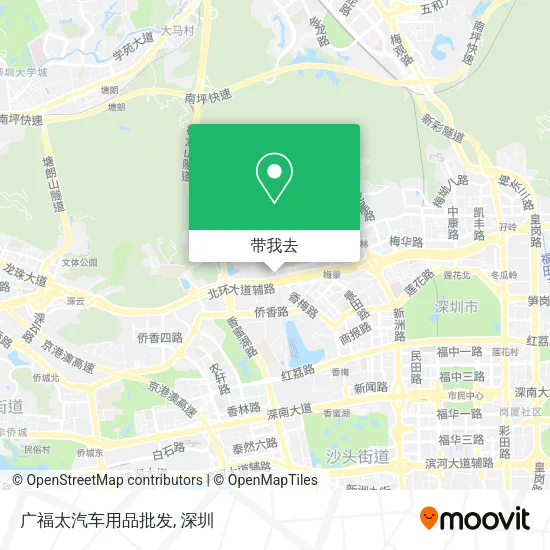 广福太汽车用品批发地图
