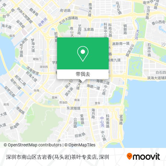 深圳市南山区古岩香(马头岩)茶叶专卖店地图