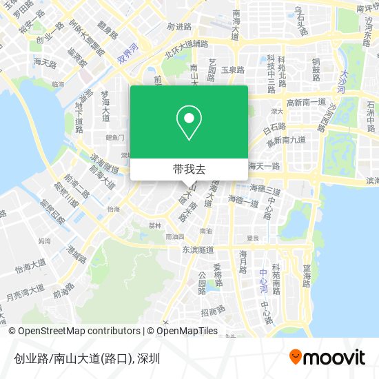 创业路/南山大道(路口)地图