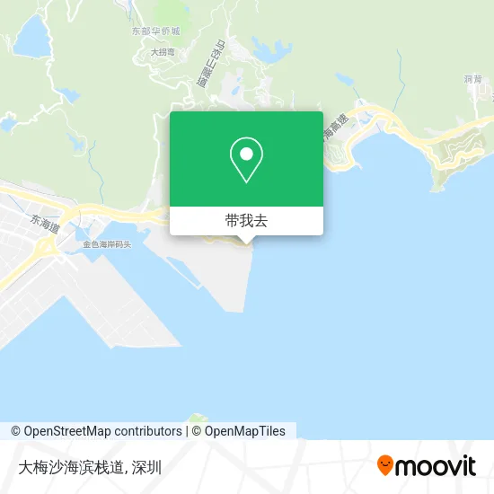 大梅沙海滨栈道地图