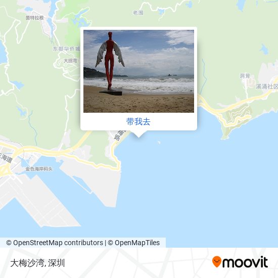 大梅沙湾地图