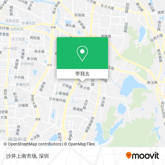 沙井上南市场地图