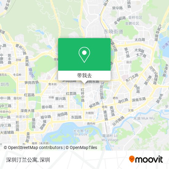 深圳汀兰公寓地图