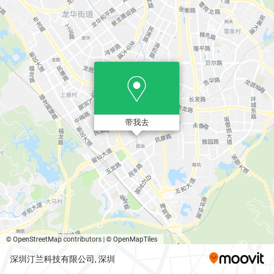 深圳汀兰科技有限公司地图