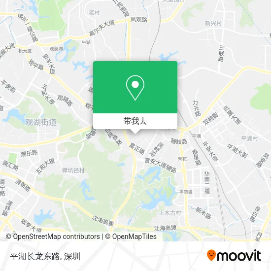 平湖长龙东路地图