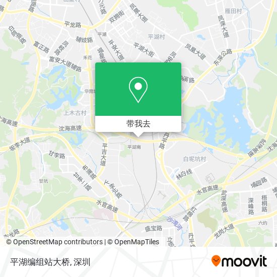 平湖编组站大桥地图