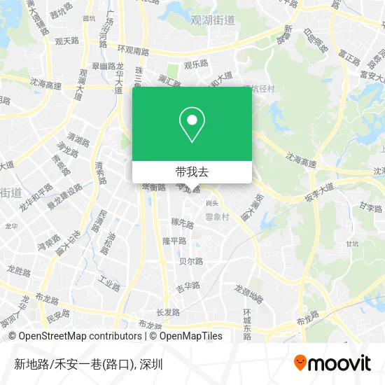 新地路/禾安一巷(路口)地图